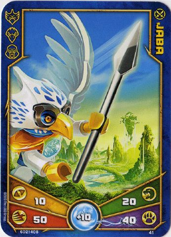 LEGENDS OF CHIMA Deck #1 Game Card 41 - Jaba