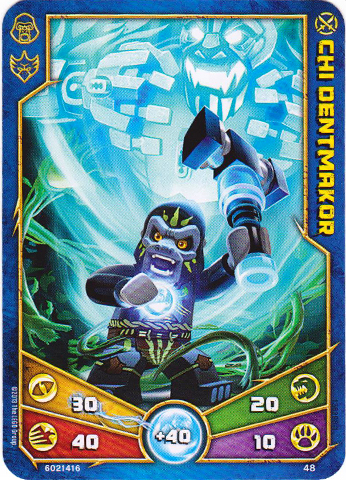 LEGENDS OF CHIMA Deck #1 Game Card 48 - Chi Dentmakor