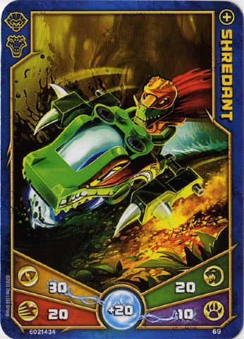 LEGENDS OF CHIMA Deck #1 Game Card 69 - Shredant