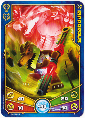 LEGENDS OF CHIMA Deck #1 Game Card 61 - Ripporous