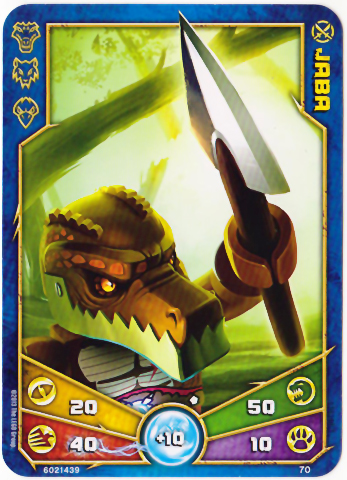 LEGENDS OF CHIMA Deck #1 Game Card 70 - Jaba