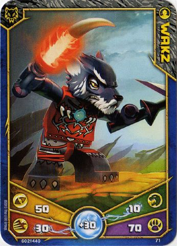 LEGENDS OF CHIMA Deck #1 Game Card 71 - Wakz