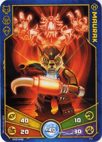 LEGENDS OF CHIMA Deck #1 Game Card 77 - Maurak