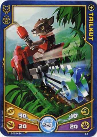 LEGENDS OF CHIMA Deck #1 Game Card 83 - Tailkut