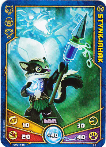 LEGENDS OF CHIMA Deck #1 Game Card 99 - Stynkjahak