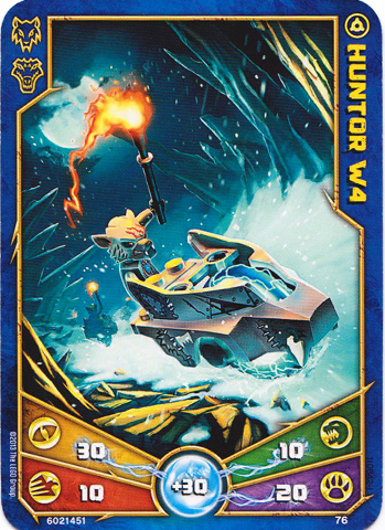 LEGENDS OF CHIMA Deck #1 Game Card 76 - Huntor W4