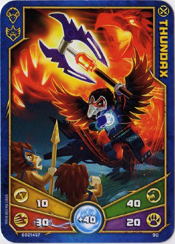LEGENDS OF CHIMA Deck #1 Game Card 90 - Thundax