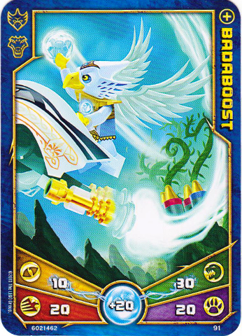 LEGENDS OF CHIMA Deck #1 Game Card 91 - Badaboost