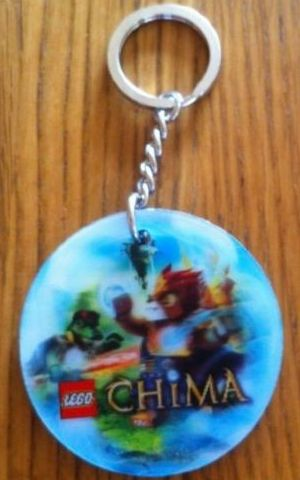 LEGENDS OF CHIMA Lenticular Key Chain, Round