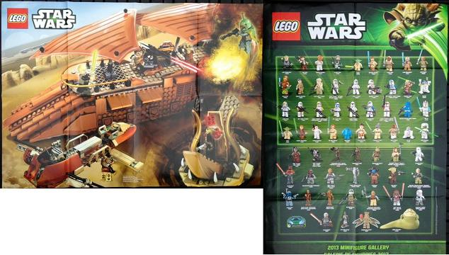 Star Wars 2013 Minifigure Gallery Poster, Jabba's Sail Barge with Desert Skiff Poster (Double-Sided)