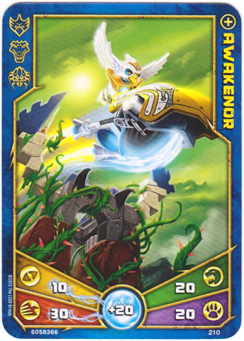 LEGENDS OF CHIMA Deck #2 Game Card 210 - Awakenor