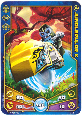 LEGENDS OF CHIMA Deck #2 Game Card 212 - Junglerulor X