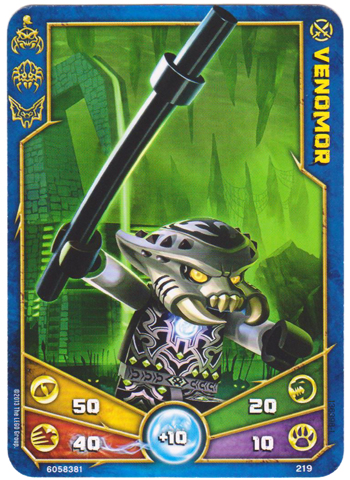 LEGENDS OF CHIMA Deck #2 Game Card 219 - Venomor
