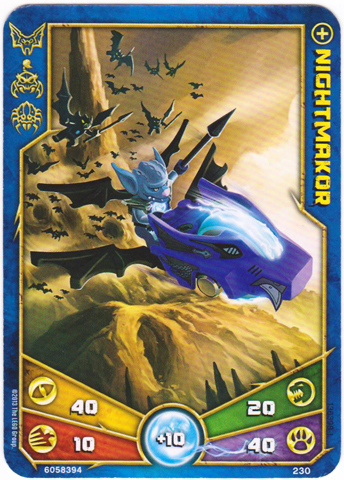 LEGENDS OF CHIMA Deck #2 Game Card 230 - Nightmakor