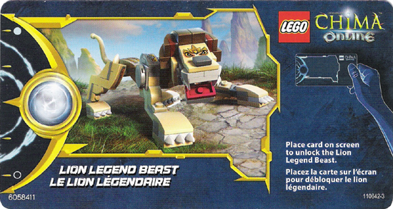 LEGENDS OF CHIMA Online Card - Lion Legend Beast