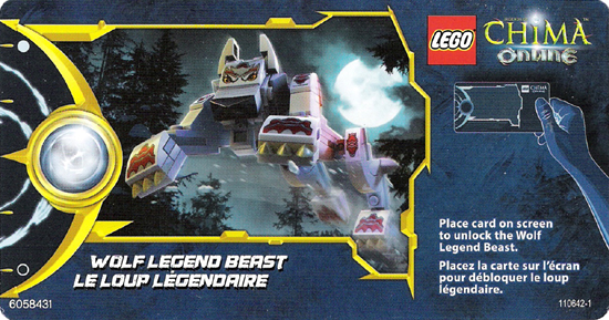 LEGENDS OF CHIMA Online Card - Wolf Legend Beast