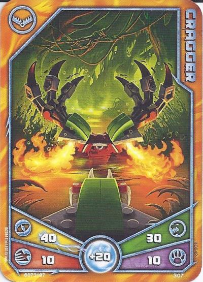 LEGENDS OF CHIMA Deck #3 Game Card 307 - Cragger