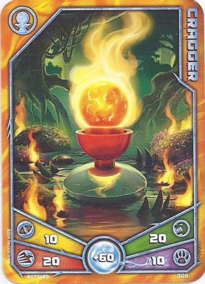 LEGENDS OF CHIMA Deck #3 Game Card 308 - Cragger