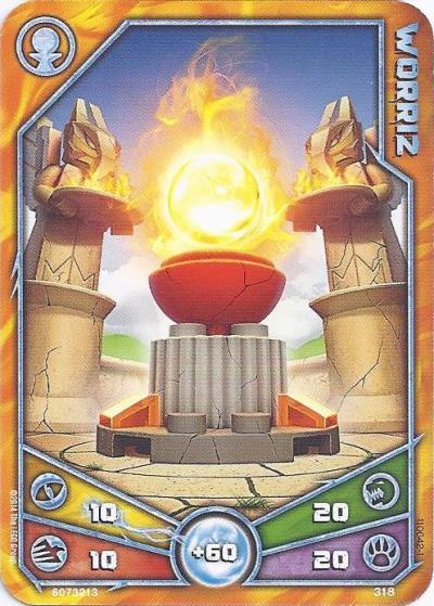 LEGENDS OF CHIMA Deck #3 Game Card 318 - Worriz