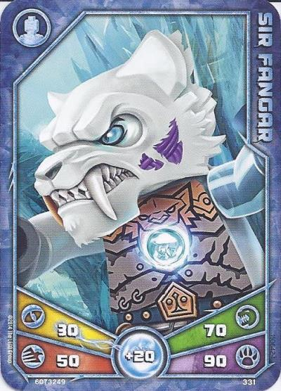 LEGENDS OF CHIMA Deck #3 Game Card 331 - Sir Fangar