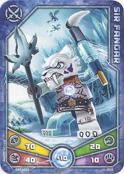 LEGENDS OF CHIMA Deck #3 Game Card 335 - Sir Fangar