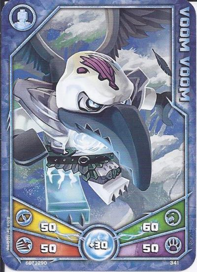 LEGENDS OF CHIMA Deck #3 Game Card 341 - Voom Voom
