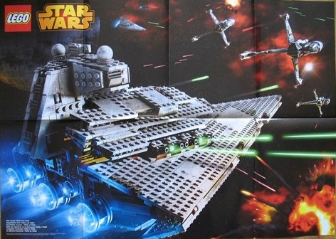 Star Wars 2014 Poster showing 75050 and 75055