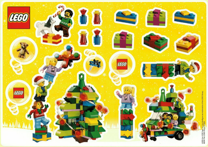Sticker Sheet, Christmas, Sheet of 20