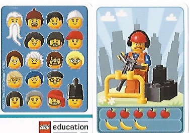 Community Set 45022 Game Card 06 - Train Construction Worker