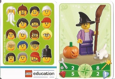 Education Set 45023 Game Card 04 - Witch
