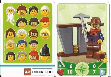 Education Set 45023 Game Card 05 - Gold Prospector