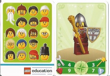 Education Set 45023 Game Card 09 - Castle Guard