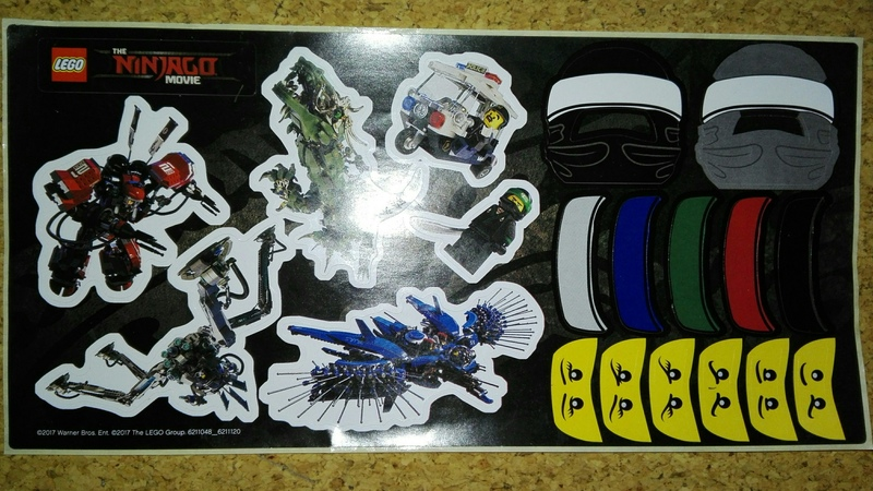 Sticker Sheet, The LEGO NINJAGO Movie, Sheet of 22