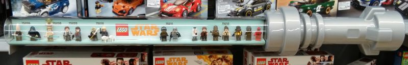 Display Assembled Minifigures, Star Wars Lightsaber Plastic Case