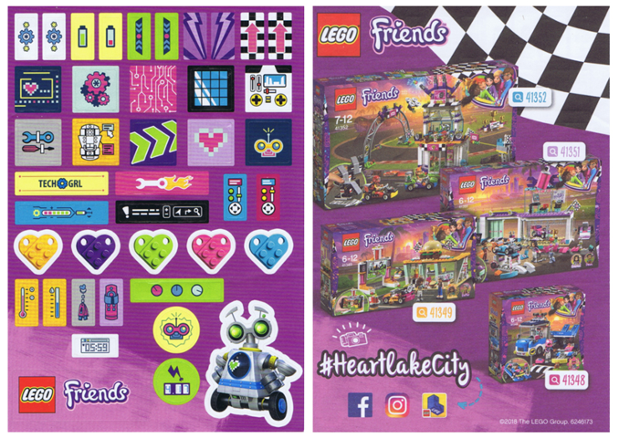 Sticker Sheet, Friends, Sheet of 41 Stickers, Double-Sided