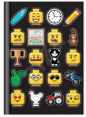 Notebook, Minifigure Heads and Accessories