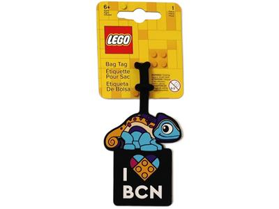Bag / Luggage Tag, Silicone, 'I Heart BCN (Barcelona)'