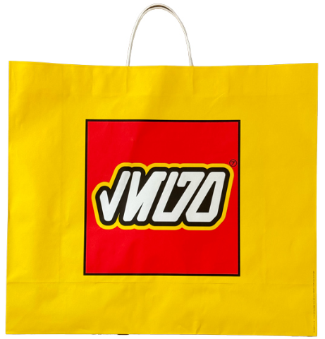 Shopping Bag, Paper, Aurebesh Characters LEGO Logo (60 x 52 cm)