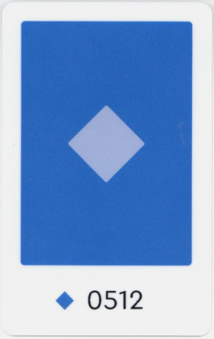 Connection Card for Education Science Sets with 4-Digit Number - Blue