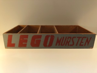 Wooden Storage Box Retailer 4 Partitions (LEGO Mursten Norway)