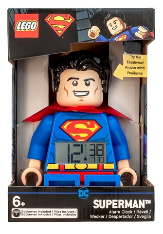 Digital Clock, Superman Figure Alarm Clock