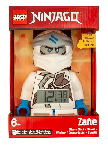 Digital Clock, NINJAGO Zane (Secrets of the Forbidden Spinjitzu) Figure Alarm Clock