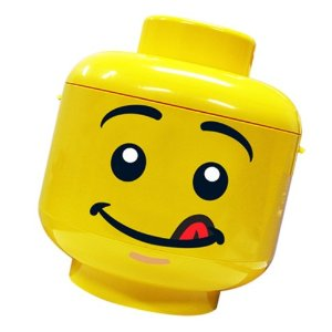 Sort & Store Minifigure Head - Cheeky Face Pattern (with Tongue)