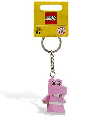 Pink Hippo Key Chain