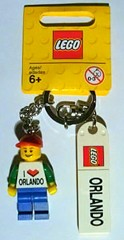 I Brick Orlando Minifigure Key Chain, Lego Store Orlando, FL
