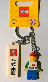 I Brick Anaheim Minifigure Key Chain, Downtown Disney, Anaheim, CA