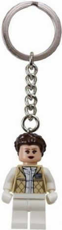 Princess Leia Key Chain - Hoth Outfit, French Braid Hair