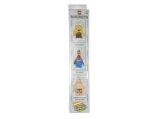 Magnet Set, Minifigures SpongeBob SquarePants (3) - SpongeBob, Mr. Krabs, Patrick blister pack