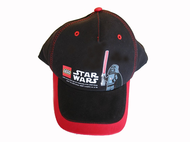 Ball Cap, Star Wars, Cartoon Darth Vader with Red Lightsaber Pattern