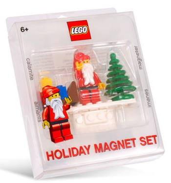 Magnet Set, Santa Magnet Set (Holiday Magnet Set) blister pack